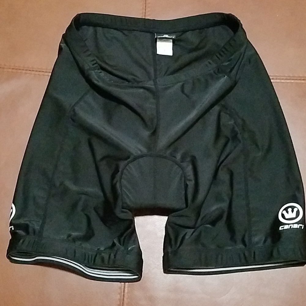 Women's Canari size Medium padded cycling shorts.